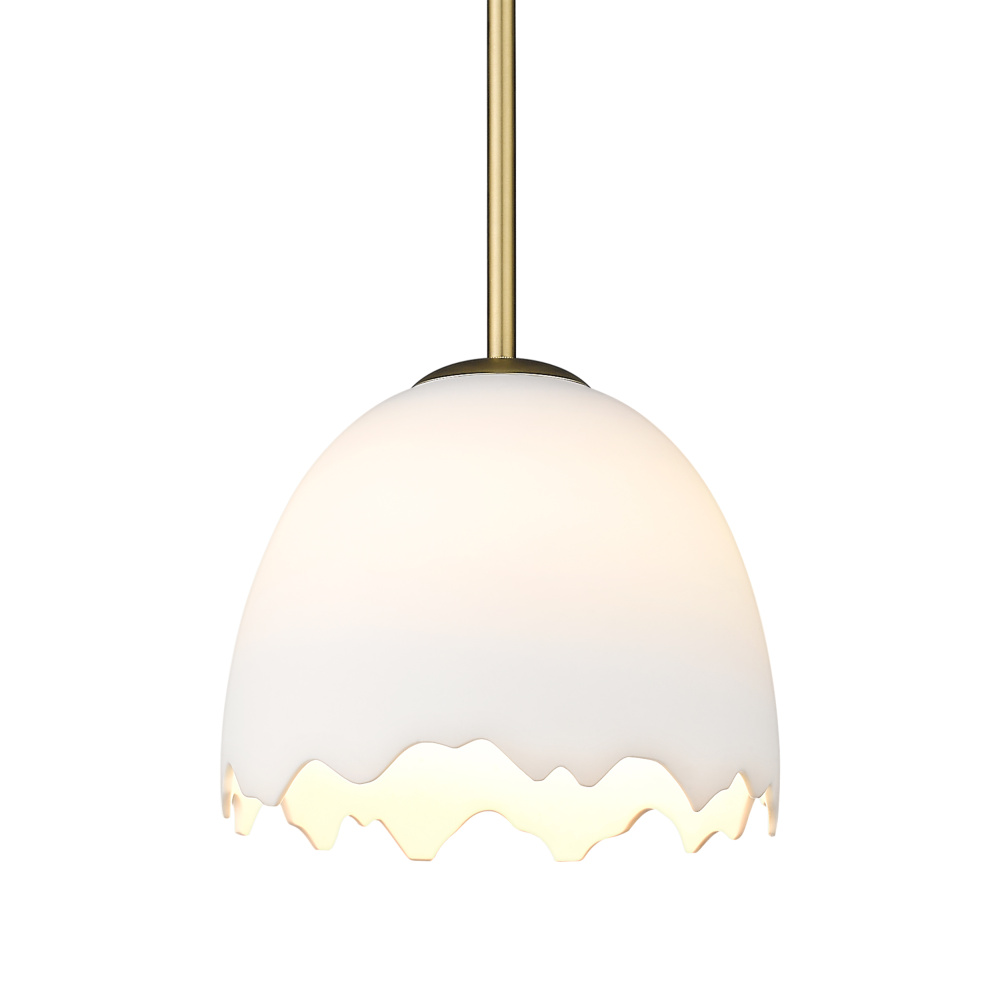Wry Lighting Brinkley 1-light Pendant in Brushed Champagne Brass